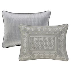 Metropolitan Reversible Accent Rectangle Pillow Silver