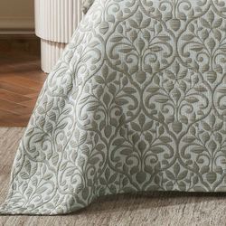 Vineyard Matelasse Throw Blanket Olive 50 x 70