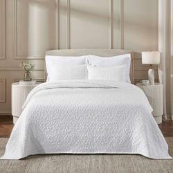 Vineyard Matelasse Mini Coverlet Set White