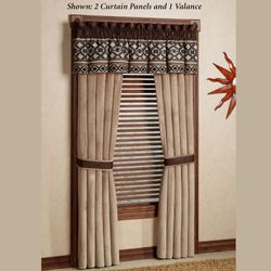 Tucson Tailored Curtain Panel Multi Earth 48 x 84Image