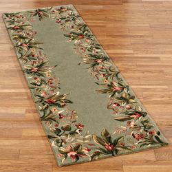 Tropical Border Rug Runner  26 x 8