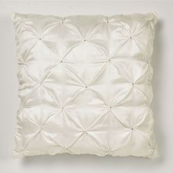 Cameo Lace Rhinestone Pintuck Sham Pearl European