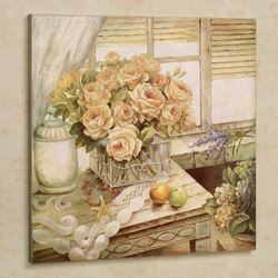 Decadent Setting Canvas Wall Art Multi Pastel