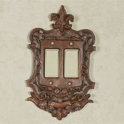 Royal Double Dimmer Rocker Switchplate Brandywine