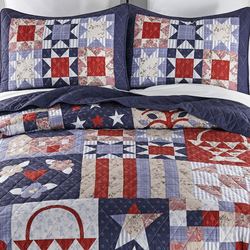 County Fair Mini Quilt Set Blue