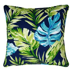Zealand Leaf Design Pillow Multi Bright 17 Square
