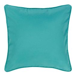 Zealand Solid Turquoise Pillow Multi Bright 17 Square
