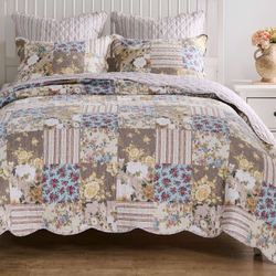 French Country Mini Quilt Set Multi Warm