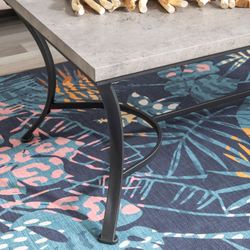 Halina Coffee Table and End Tables Black Set of Three