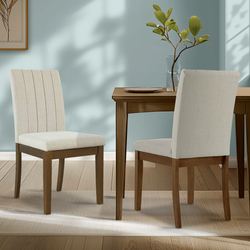 Yardley Dining Chairs Parchment Set of Two