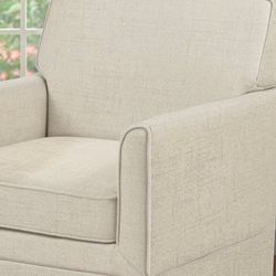 Parisa Upholstered Accent Armchair Light Cream