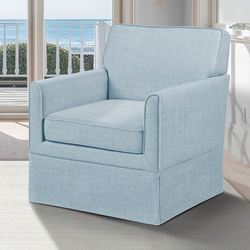 Parisa Upholstered Accent Armchair Sky Blue