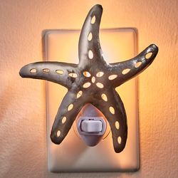 Starfish Nightlight Silver
