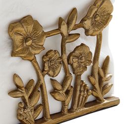 Bloomington Floral Napkin Holder Gold