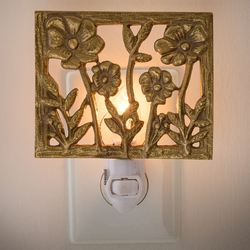 Bloomington Floral Nightlight Gold