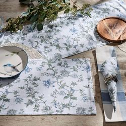 Wythe Garden Table Runner Blue