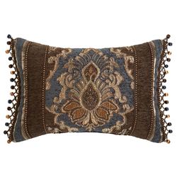 Hanover Ball Trim Rectangle Pillow Multi Warm