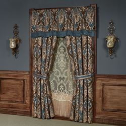 Hanover Scalloped Valance Multi Warm 72 x 20