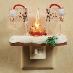 Ice Cube Campfire Nightlight Clear