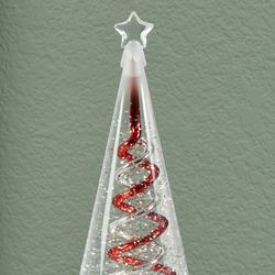 Spiral Swirl LED Tree Table Accent Silver