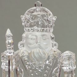 Swirl LED Nutcracker Figure Clear