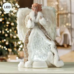 Glorianna Swirl LED Angel Table Accent Gold