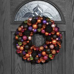 Halloween Ornament Wreath Multi Bright