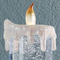 Hanukkah Swirl LED Candle Blue