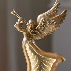 Angelic Blessings Lighted Sculptures Gold Set of Two