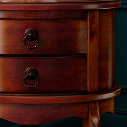 Whitley Oval Side Table Medium Cherry