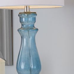 Bea Table Lamp Pair Blue