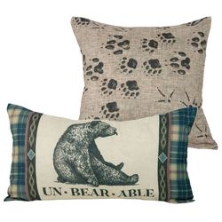 Rustica Decorative Pillows Multi Warm Set of Two