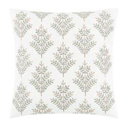 Komodo Embroidered Pillow Ivory 20 Square