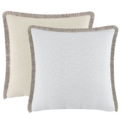 Talia Reversible Fringed European Sham Multi Jewel