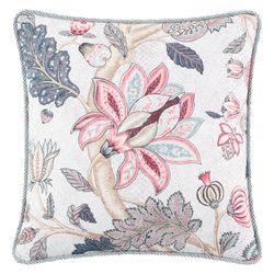 Talia Jacobean Floral Pillow Multi Jewel 18 Square