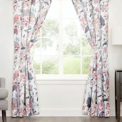 Talia Wide Tailored Curtain Pair Multi Jewel 100 x 84