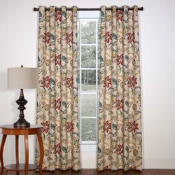 Tradewinds II Grommet Curtain Pair Multi Warm 96 x 84
