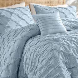 Bailey Comforter Bed Set Blue