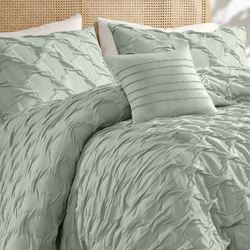 Bailey Comforter Bed Set Green