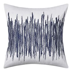 Dalton Embroidered Pillow Navy 18 Square