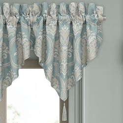 Tranquility Ascot Valance Aqua 40 x 21