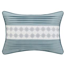 Trilogy Embroidered Rectangle Pillow Blue