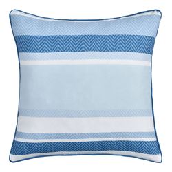 Carson Piped Pillow Blue 20 Square
