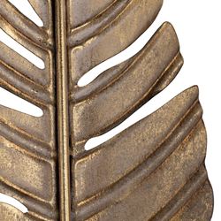 Soren Palm Table Torchiere Black/Gold