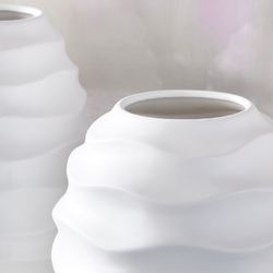 Kittredge Table Vases White Set of Two