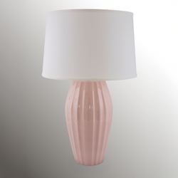 Giavanna Ribbed Table Lamp Without Clear Acrylic Base