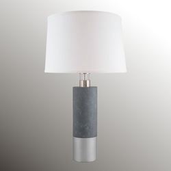Jaxtyn Table Lamp With Nightlight Without USB Base Gray