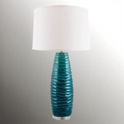 Waves Table Lamp With Clear Acrylic Base
