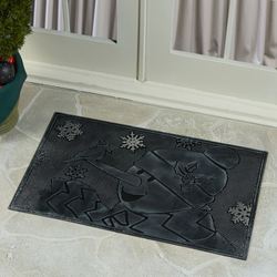 Winter Friends Doormat Black 30 x 18