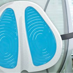 KoolGel Lumbar Cushion White/Blue